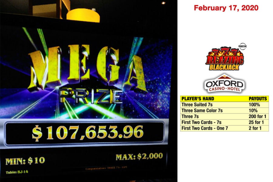 Blazing Sevens $107,653 Jackpot