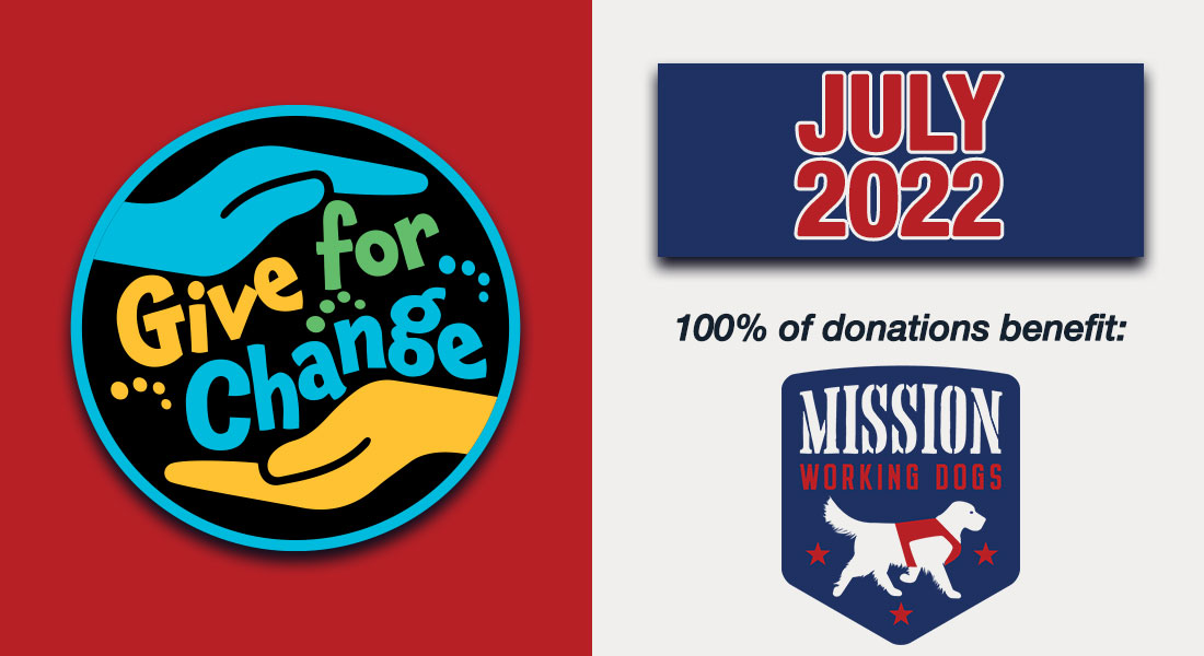 Give For Change - July 2022: Mission Working Dogs