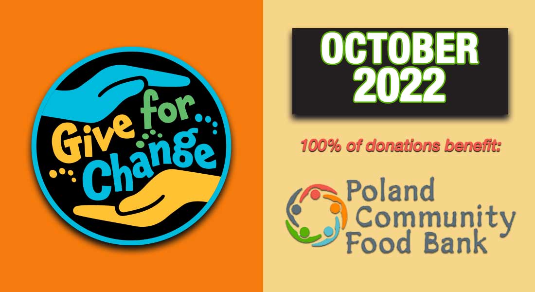 Give for Change recipient for October 2022: Poland Community Food Bank