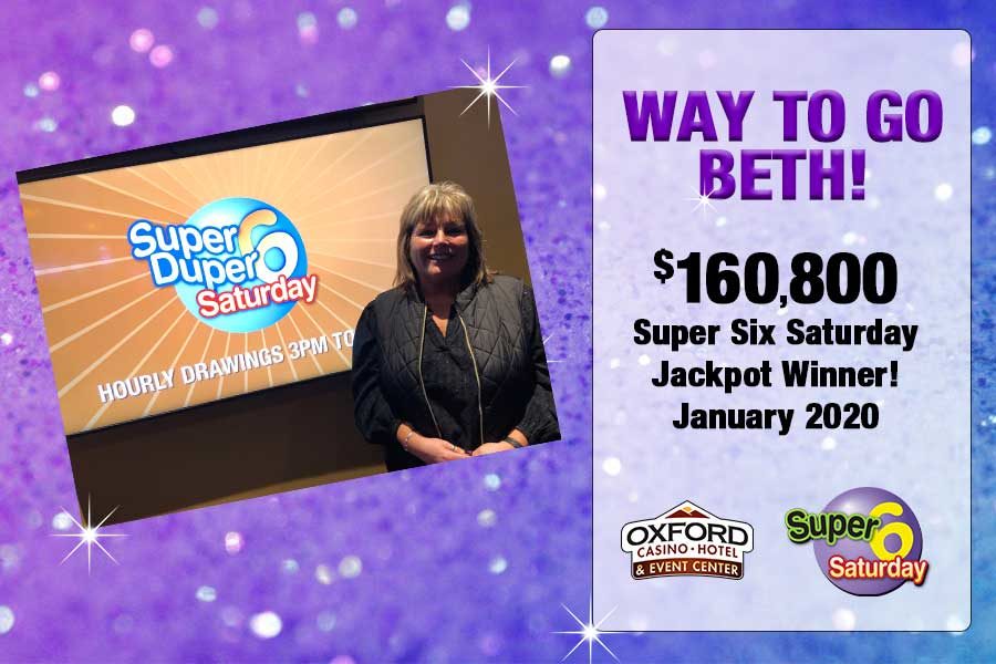 $160,800 Super Six Saturday Jackpot Winner