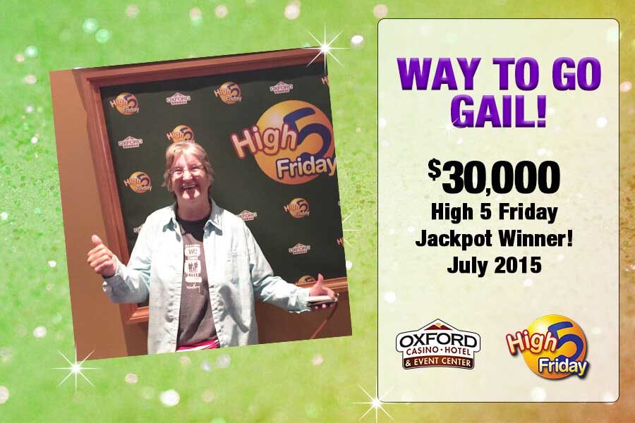 $30,000 High Five Friday Jackpot Winner