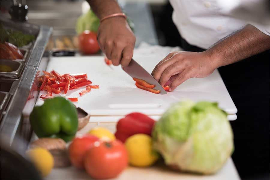 Freshly cut vegetables at Oxford Casino Hotel in Maine