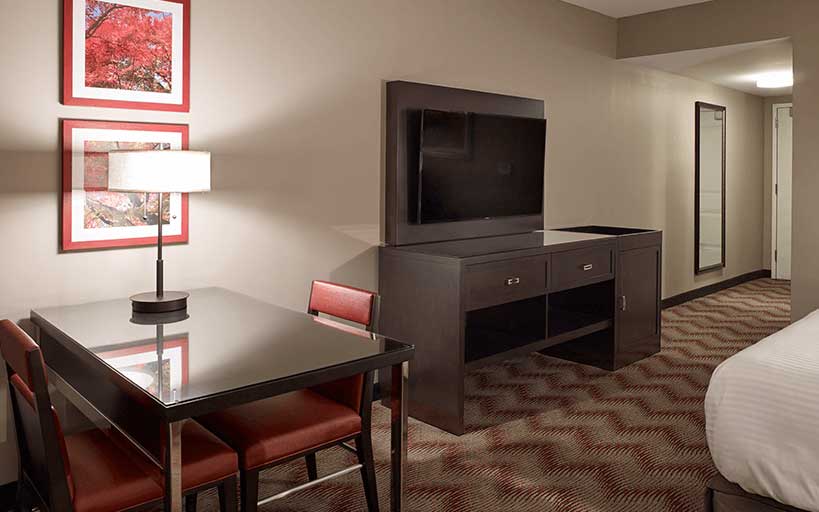 King Hotel Room Sitting Area