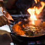 Sizzling skillet dish at Oxford Casino Hotel inMaine
