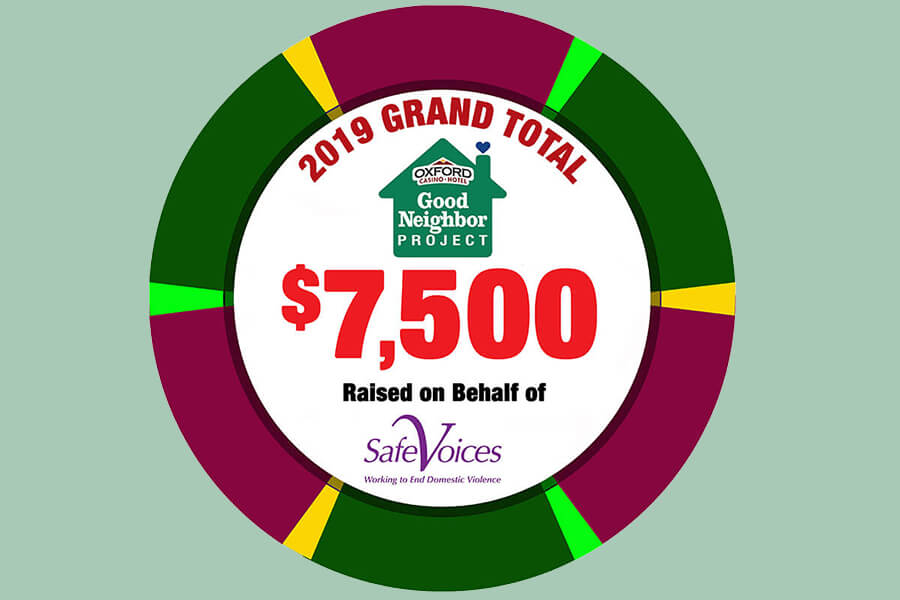 2019 SafeVoices Grand Total $7,500
