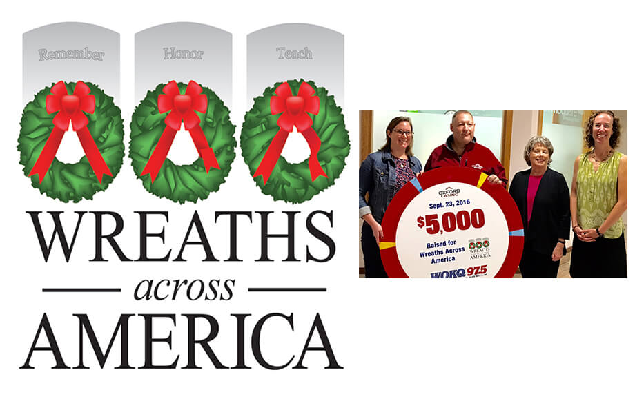 $5,000 Raised Presentation for Wreaths Across America