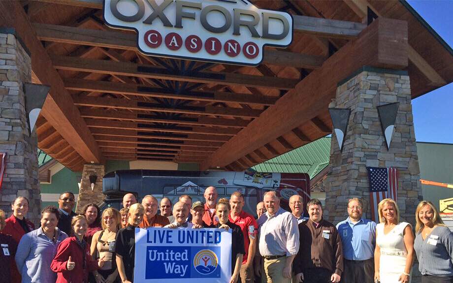 Oxford Casino Surpasses United Way United Way Live United Support Photo