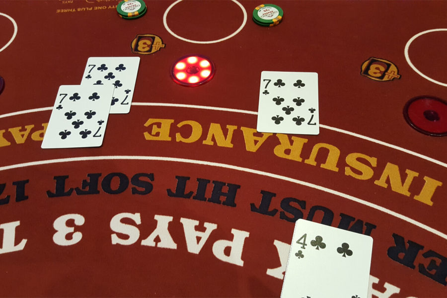 Blazing Sevens Jackpot Card Layout 3 sevens of clubs