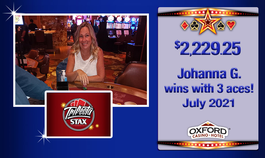 Johanna G wins with three aces!