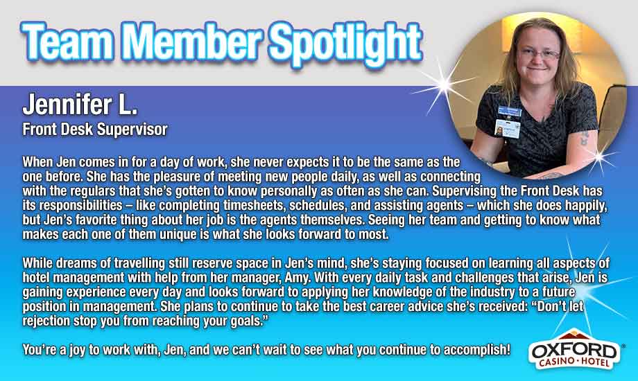 Team Member Spotlight - Jen L.