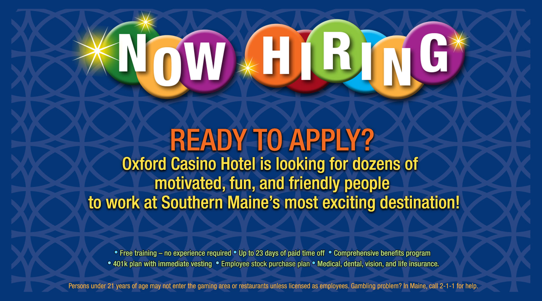 Now Hiring - Apply Now!