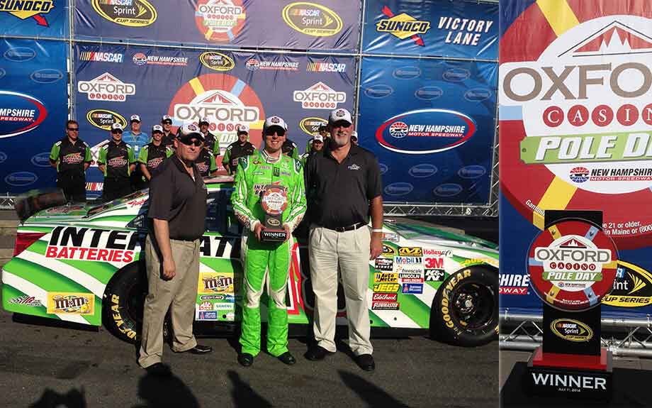 Kyle Bush wins Oxford Casino Pole Day Trophy