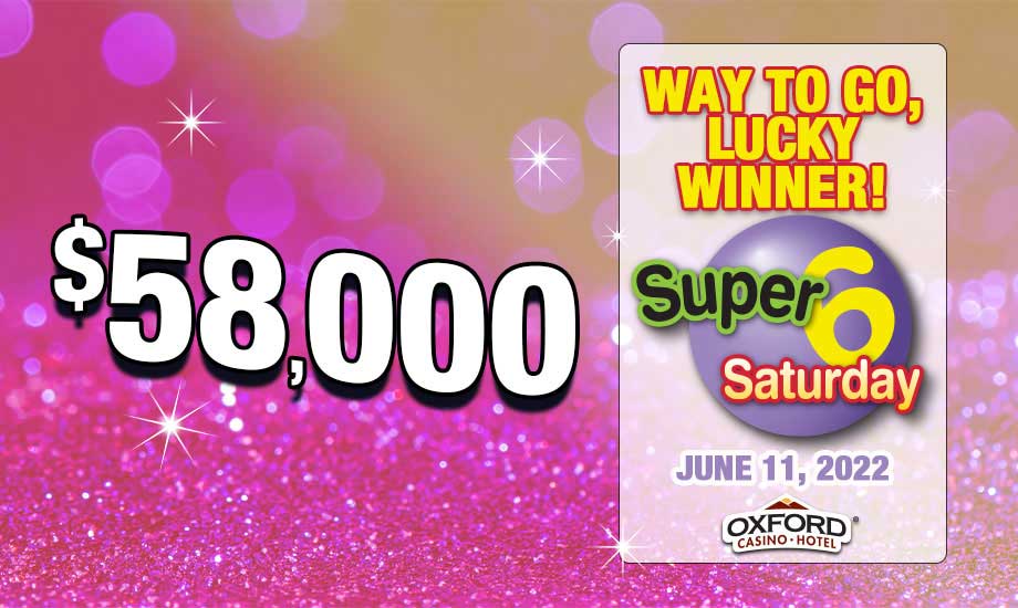 $58,000 Super 6 Saturday Winner at Oxford Casino in Maine