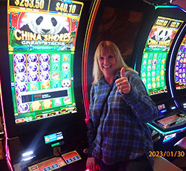 China Shores Slot Machine Jackpot WINNER Tammy M!