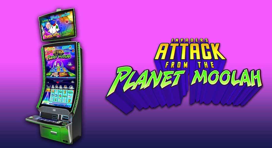 MOOLAH BONUS!!! 50 FREE GAMES Invaders Attack From the Planet