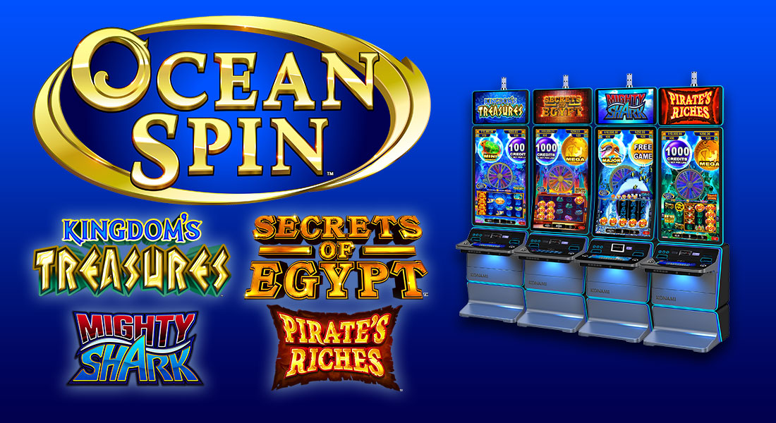 Ocean Spin Slot Machines by Konami