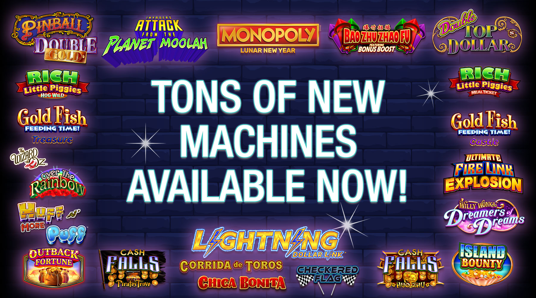 New Slot machines available NOW at Oxford Casino Hotel!
