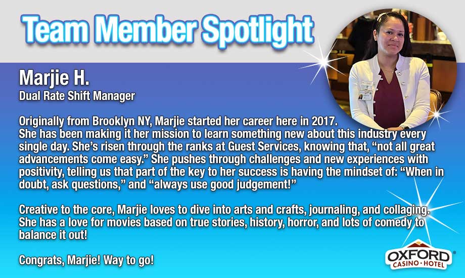 Team Member Spotlight - Marjie H