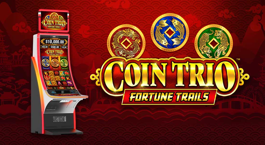Coin Trio Fortune Trails Aristocrat slot machine