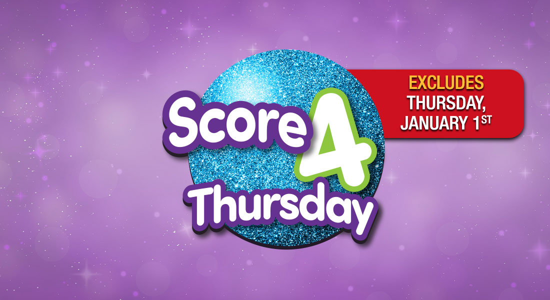 Score 4 Thursday Excludes Thursday January 1st