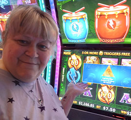 Thunder Drums Slot machine jackpot winner $2,133 Hope C.