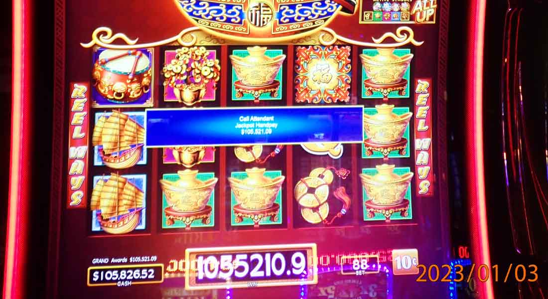 $105K Slot Machine Jackpot at Oxford Casino Hotel