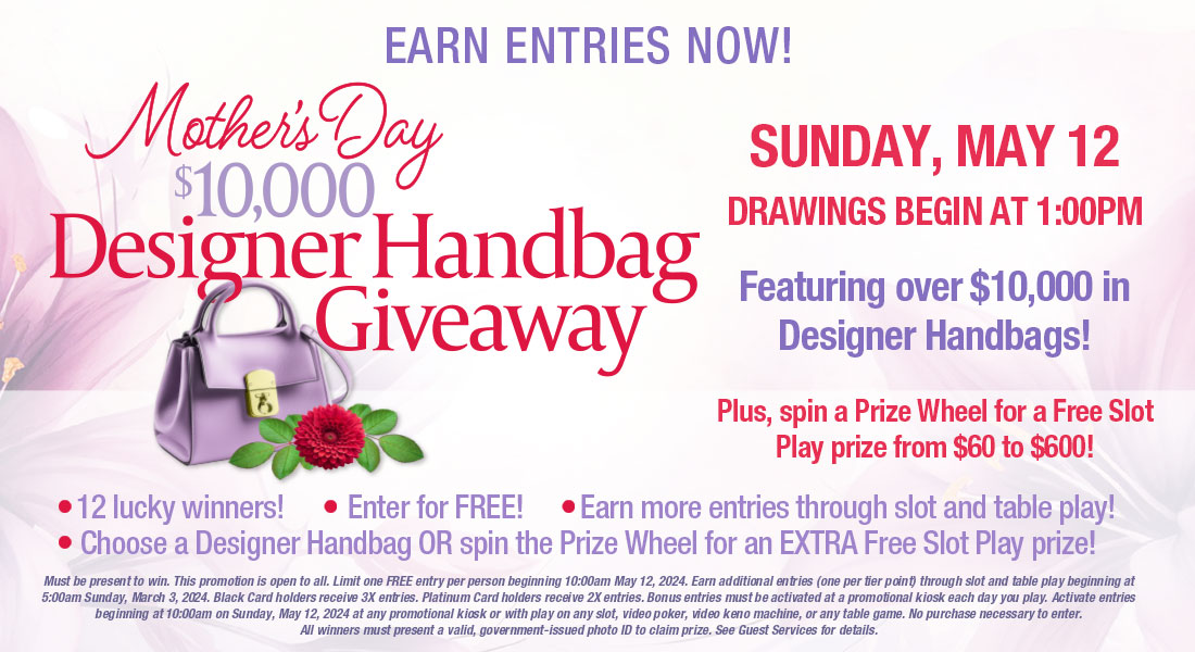 Mothers day at Oxford Casino Hotel - Earn entries now