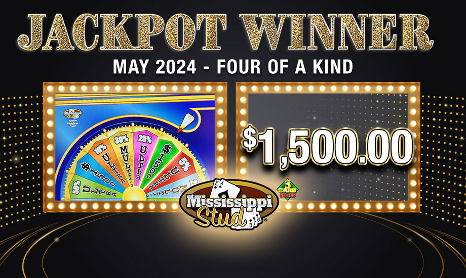 Table Games Jackpot Winner $1,500.00