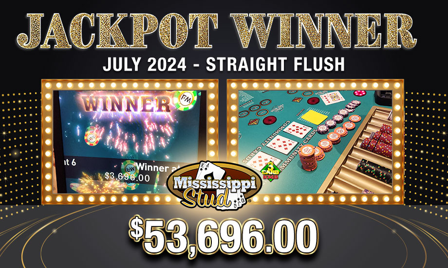 Table Games Jackpot Winner at Oxford Casino Hotel! Join the Oxford Rewards Loyalty Club today!