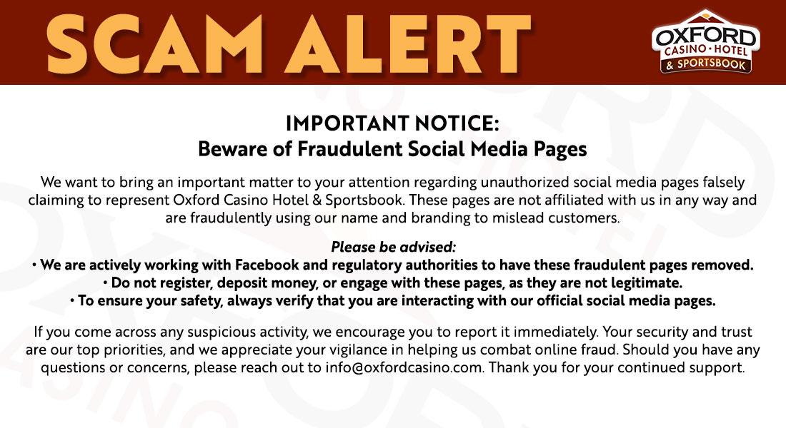 Scam Alert - Fraudulent Social Media