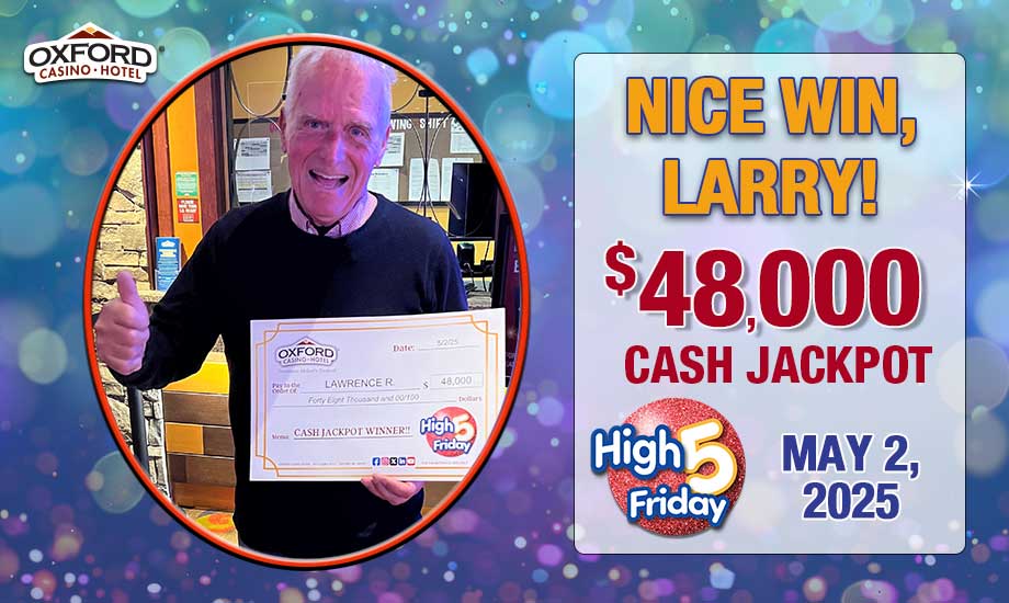 Lawrence R - CASH jackpot winner $48,000