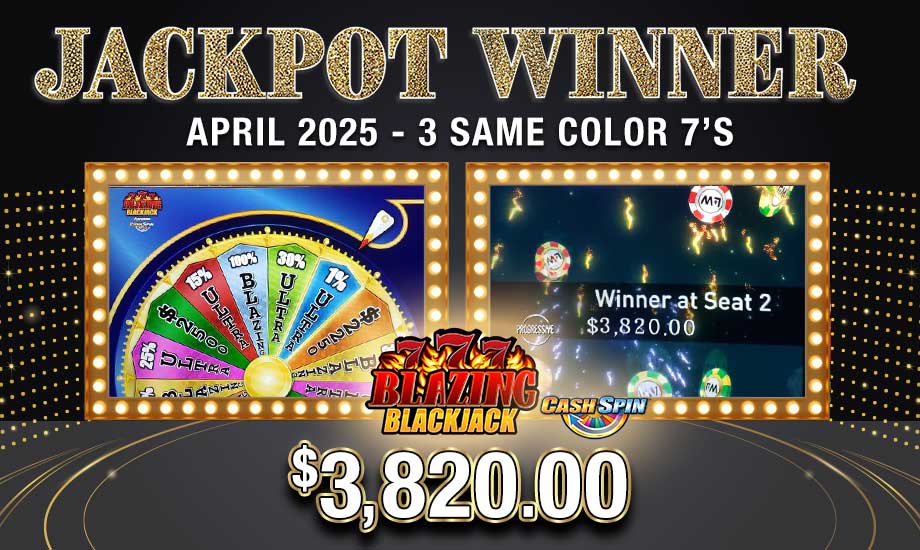 3 Same Color 7's - $3,820.00 Another lucky Oxford Rewards Loyalty Club® winner at Southern Maine's Casino! Join today and play!