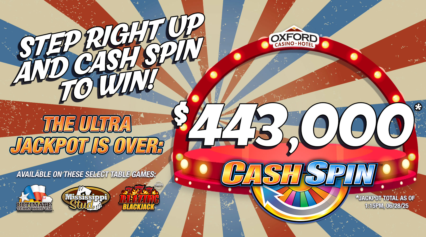 cASH SPIN 443K