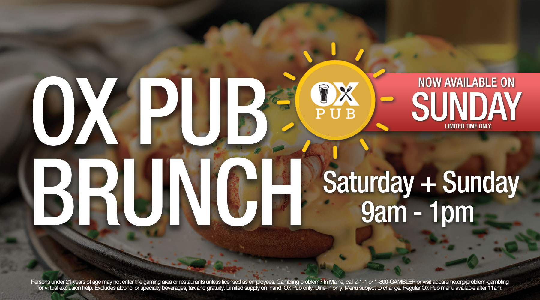Pub Brunch limited time sundays