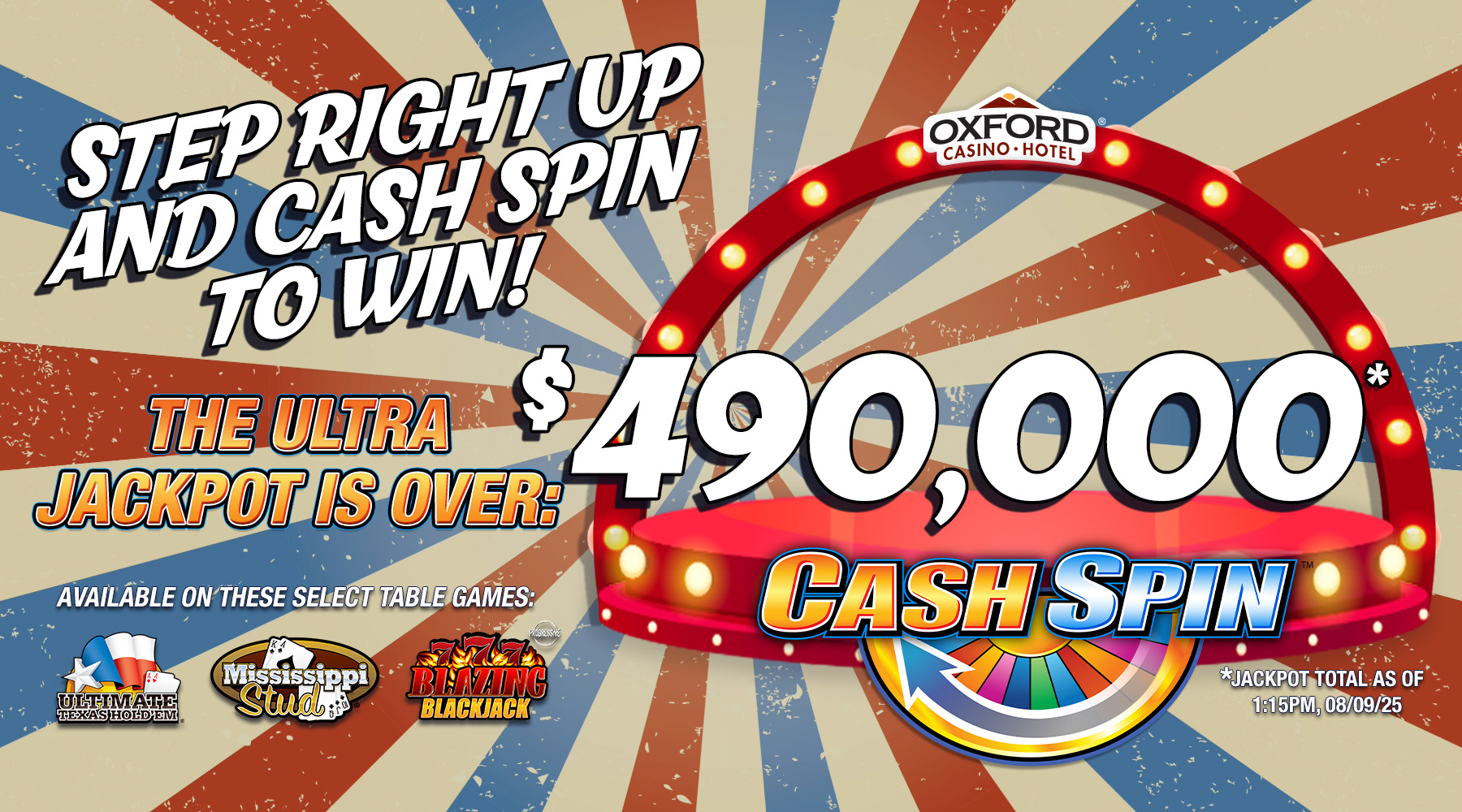 Cash Spin Vintage Summer 8.9.25