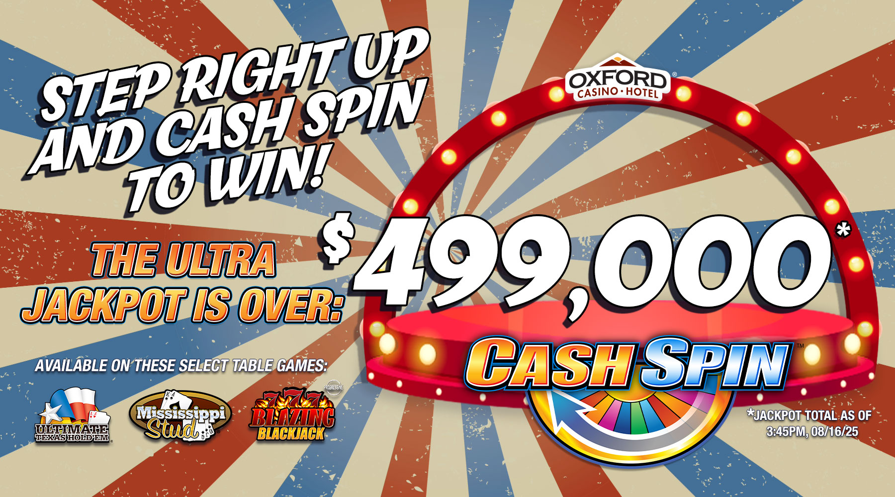 cash spin $499k