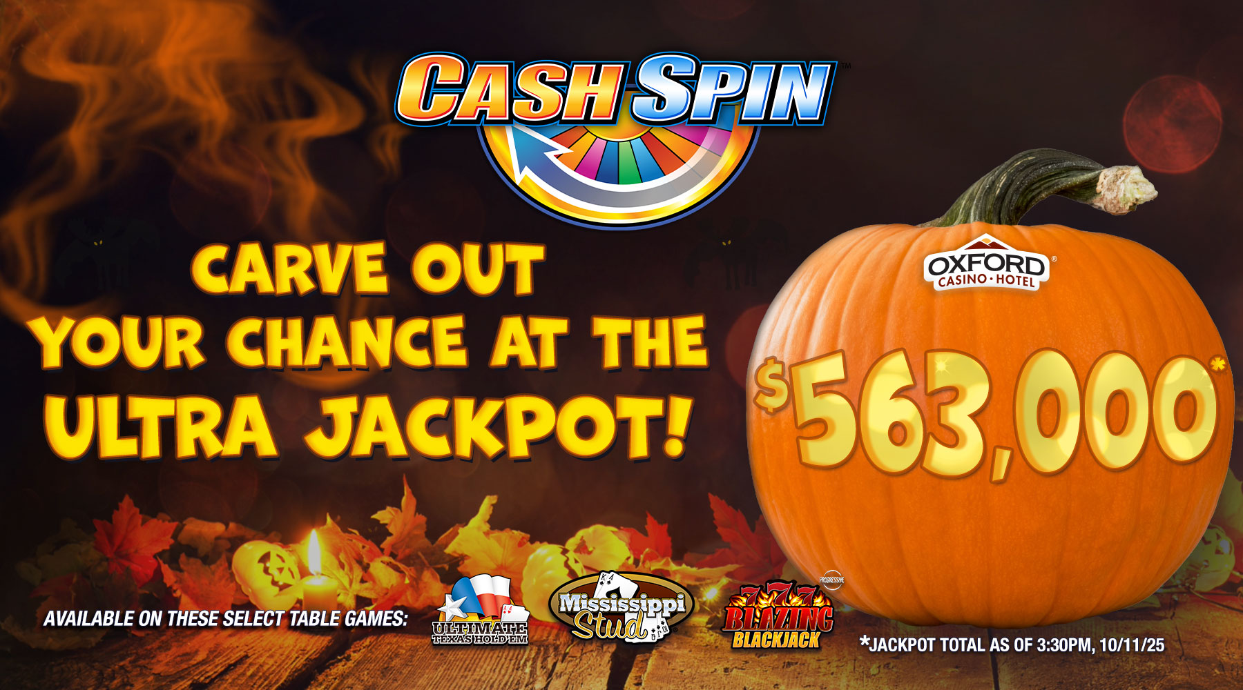 Cash Spin $563,000