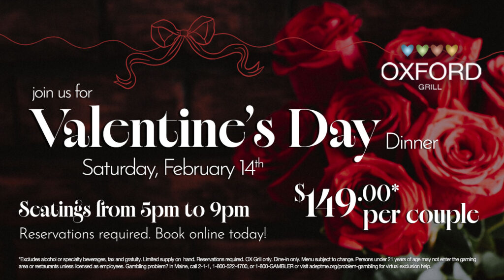 Valentines Day at Oxford Grill