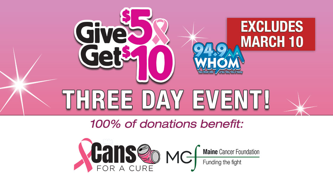 No Give$5 event March 10