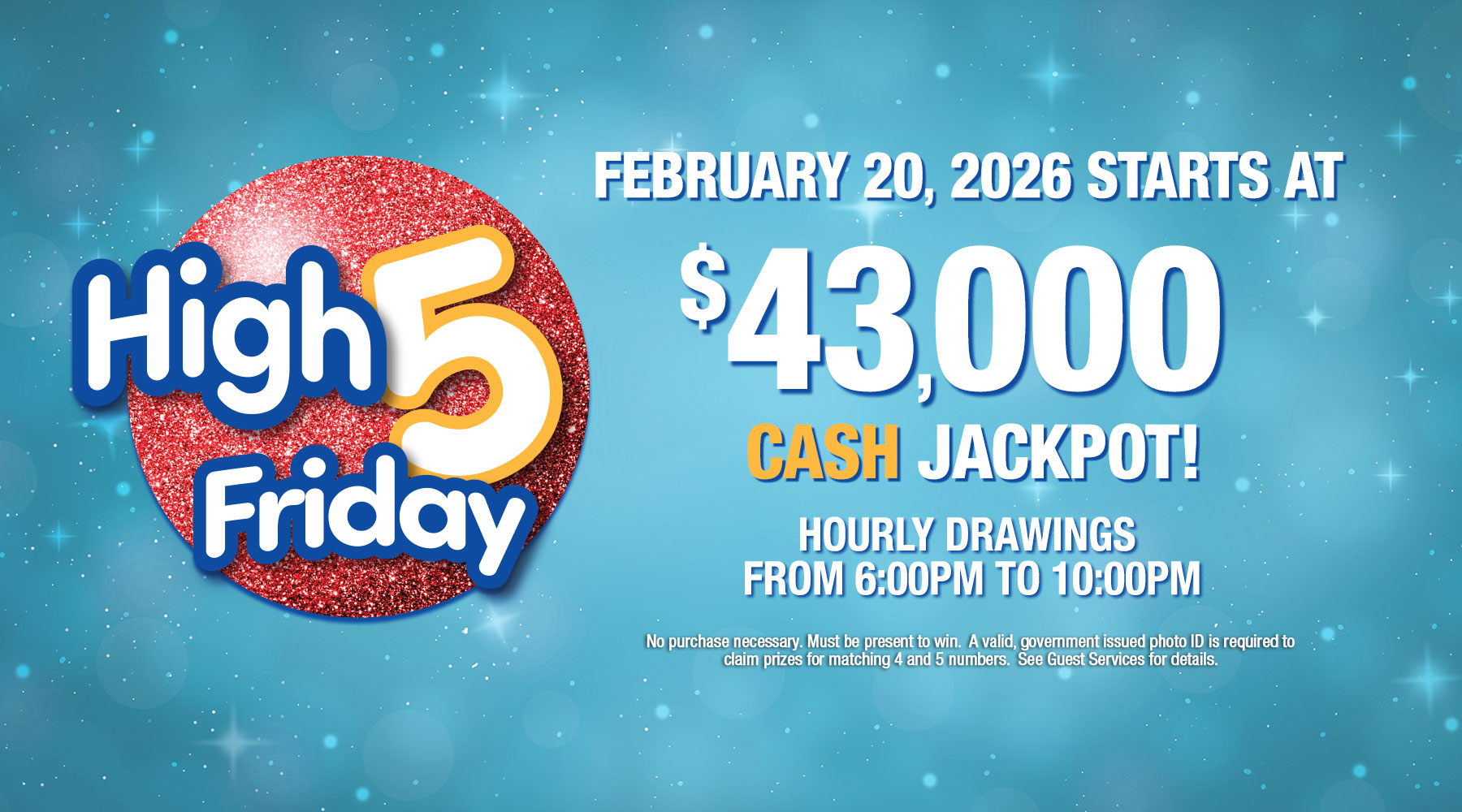 High 5 Friday CASH jackpot