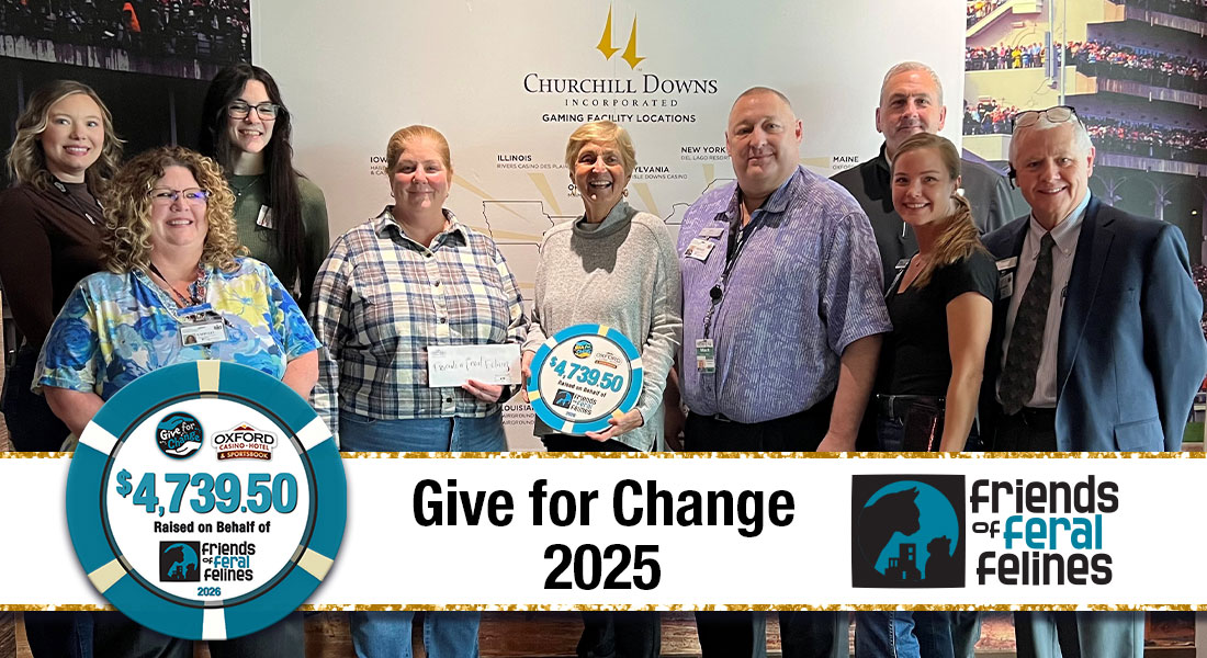 FRIENDS OF FERAL FELINES CHECK PRESENTATION