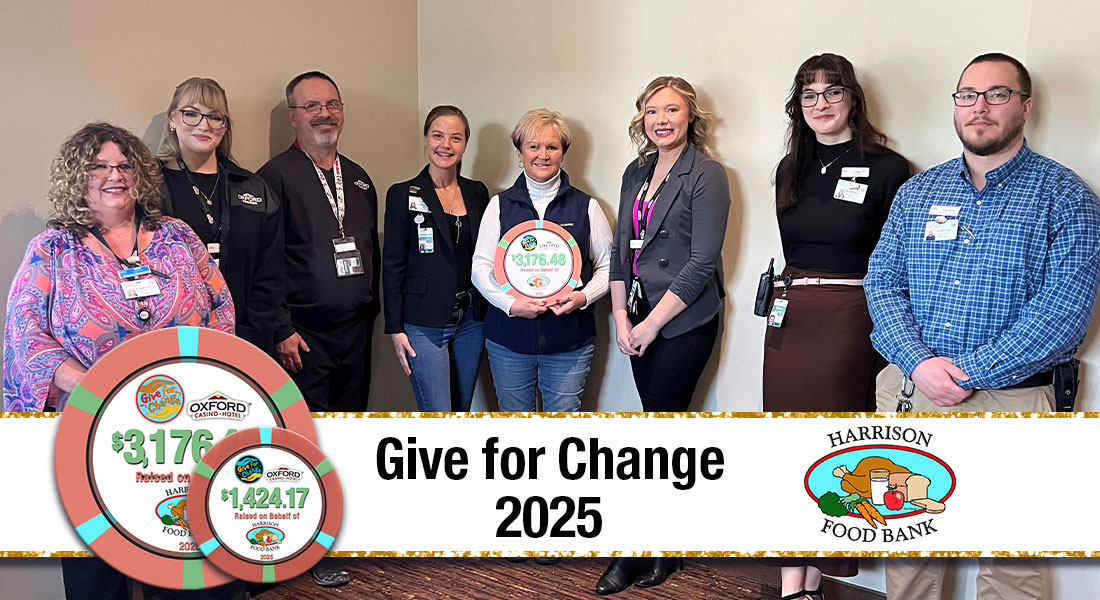 GIVE FOR CHANGE HARRISON FOOD BANK