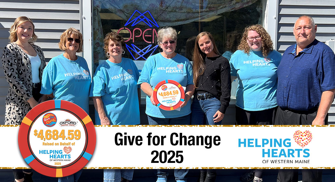 GIVE FOR CHANGE HELPING HEARTS