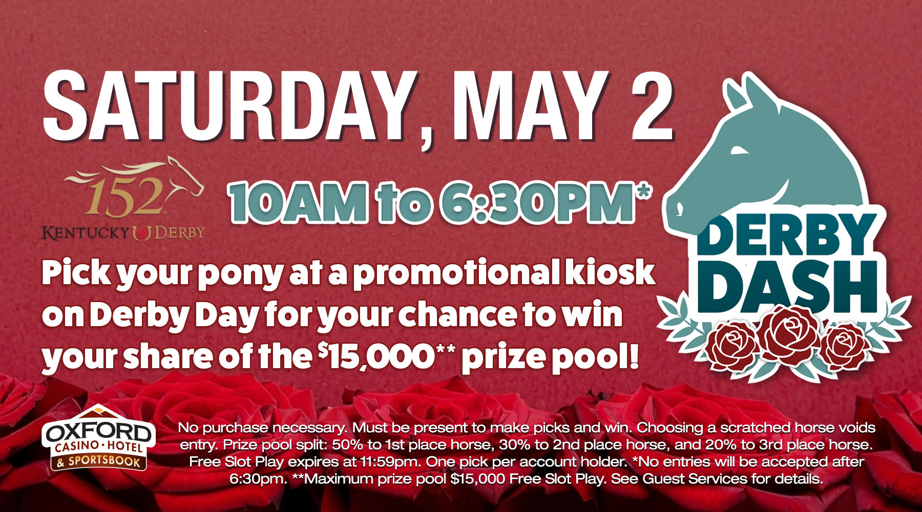 Kentucky Derby 152 at Oxford Casino