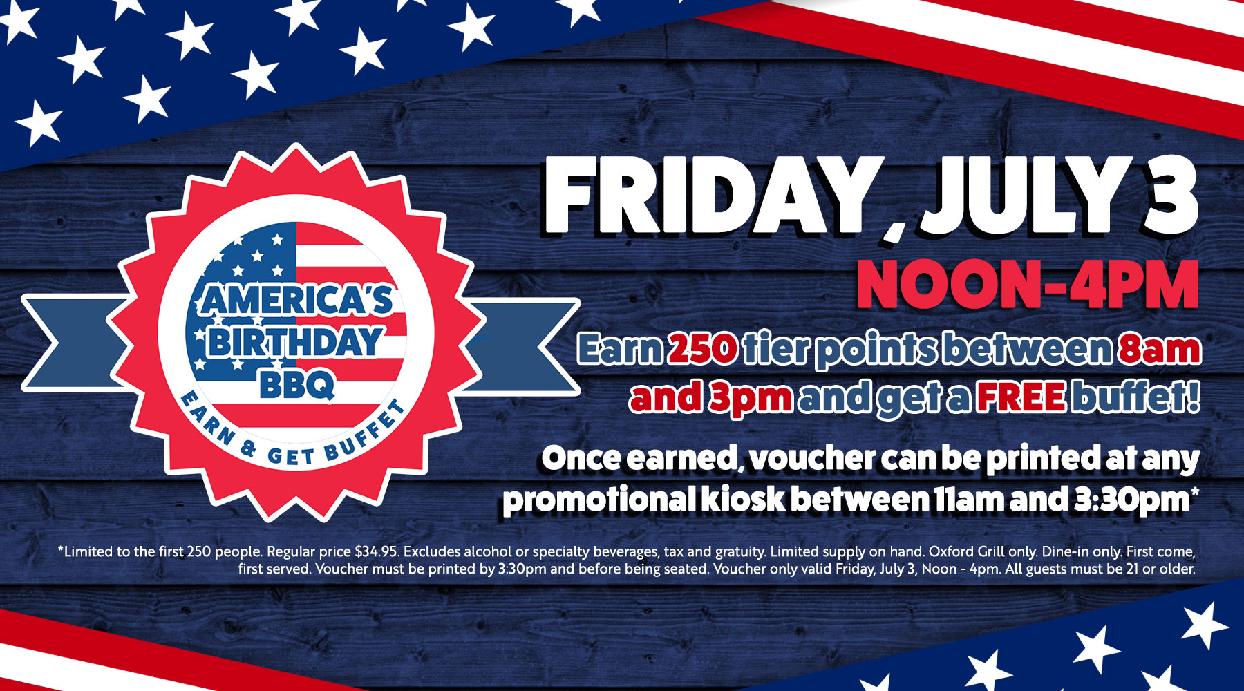 America's-Birthday-BBQ EARN AND GET buffet