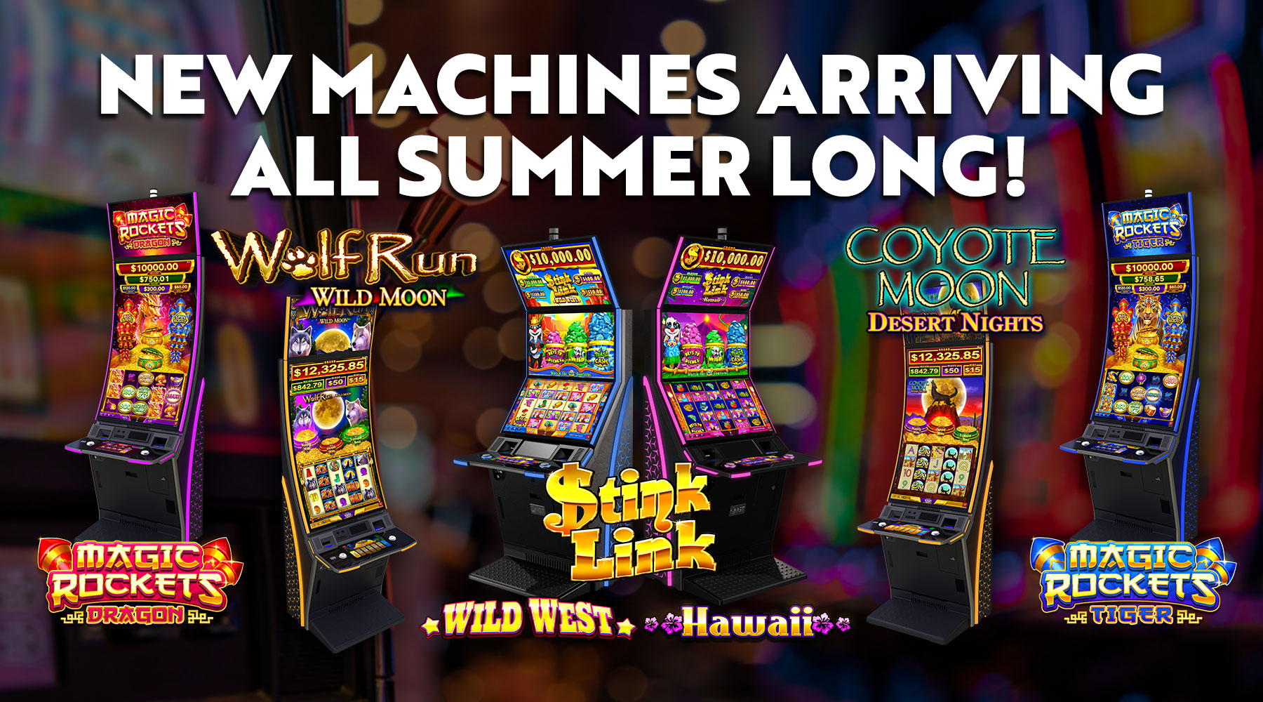 New Slot machines all summer 2026 at oxford casino