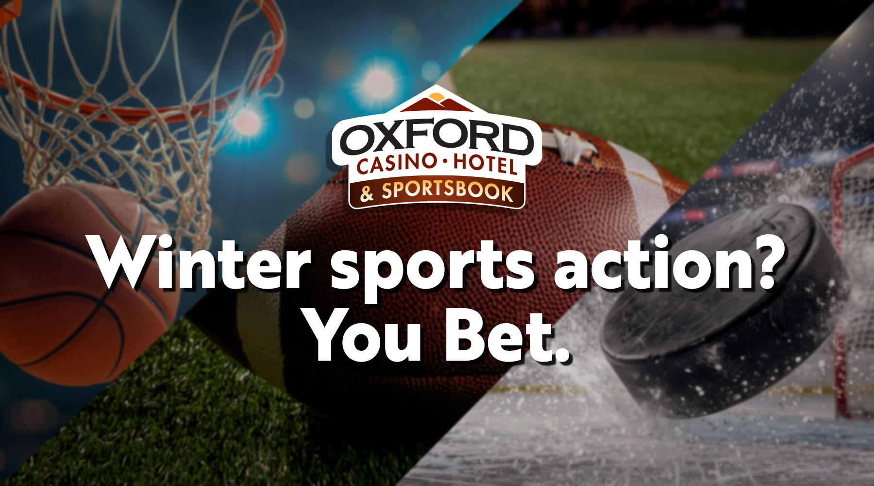 Sportsbook and sports betting at Oxford Casino in Oxford Maine