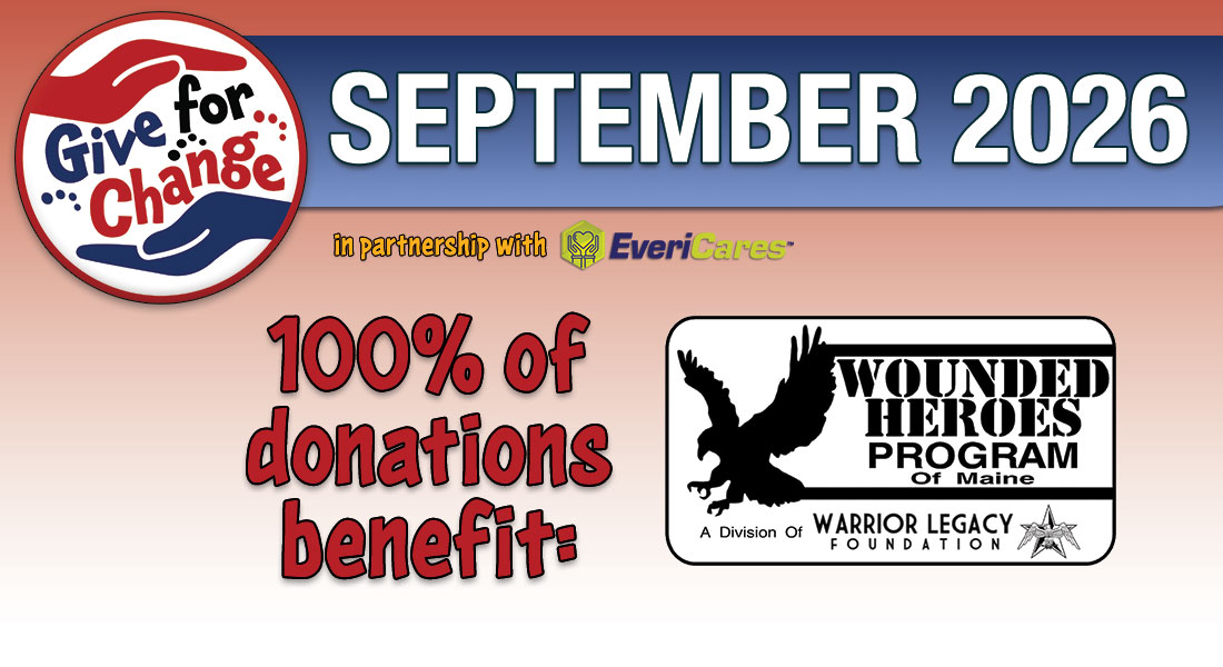 Wounded Heroes Program of Maine Give for Change at Oxford Casino Hotel and Sportsbook